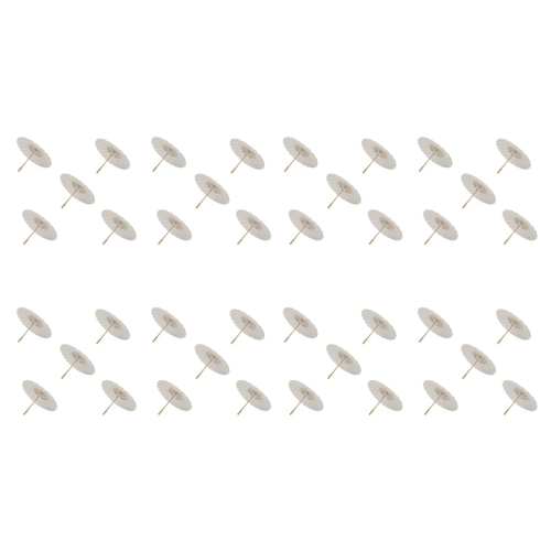 Ombrellone da spiaggia in carta da 5 pezzi, 60 cm, bianco