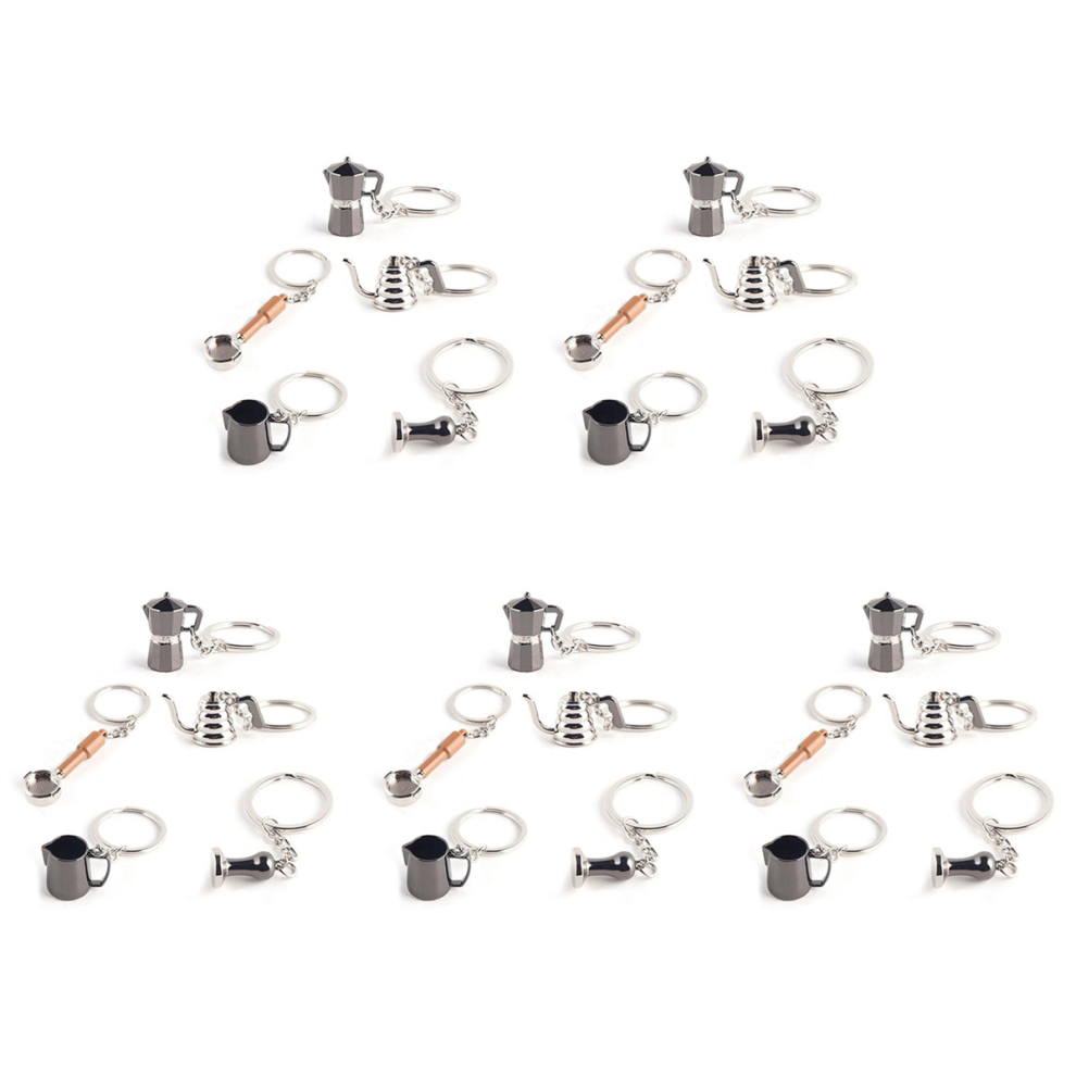 Portachiavi Con Pressino Per CaffÃ¨ Espresso, 5 Pezzi