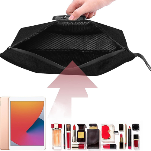 Borsa impermeabile con cerniera e lucchetto per contanti, cellulare B 2