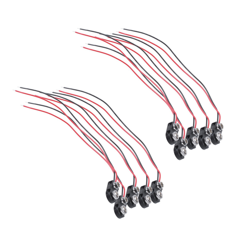 5 Piezas Negro Carcasa 14,99 Cm Cavo Dos-Con 9 V Connettori