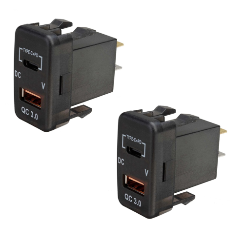Car Fast Charger Adapter with Voltmeter for Land Cruiser 2