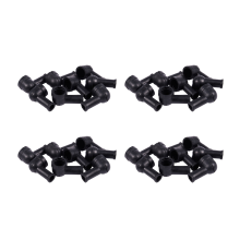 8 Pcs 15mm x 8mm Black PVC Battery Terminal Insulating Covers Boots