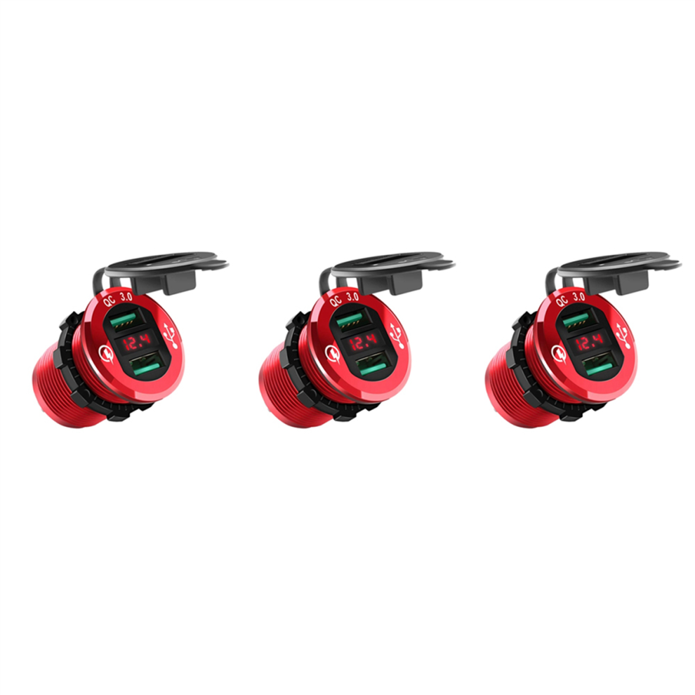 Quick Charge 3.0 Usb Charger Socket,12V/24V Dual Usb Car Power Outlet 4712071155225