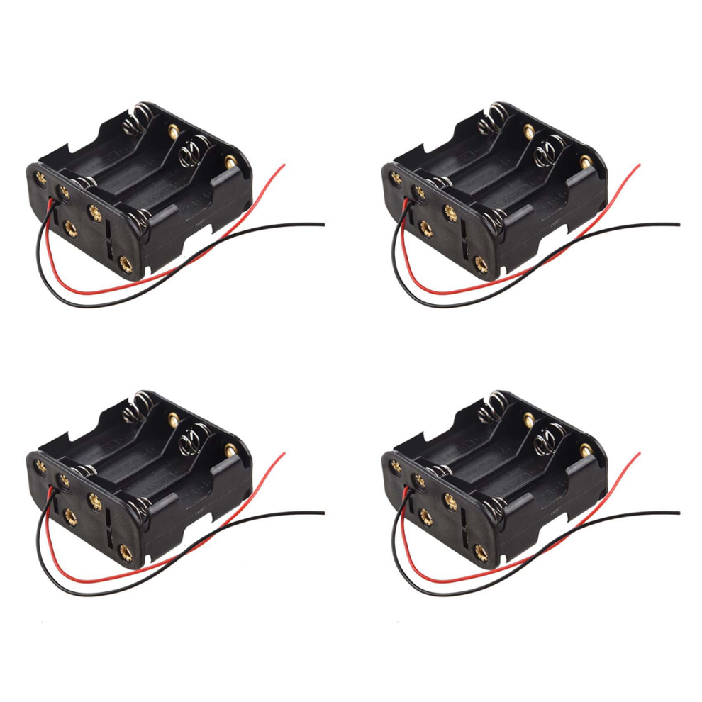 8Pcs Aa Cells Battery (12V) Clip Holder Box Case Black 4712071152422