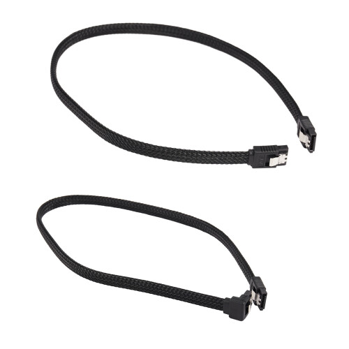 50CM SATA 3.0 III SATA3 7pin Data Cable 6Gb/s SSD Cables(Black) 1