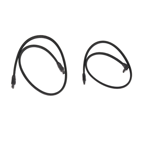 50CM SATA 3.0 III SATA3 7pin Data Cable 6Gb/s SSD Cables(Black)