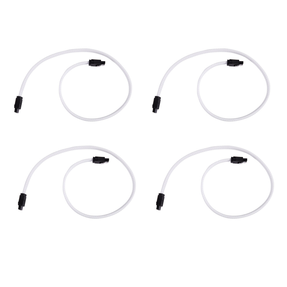 50Cm Sata 3.0 Iii Sata3 7Pin Data Cable 6Gb/S Ssd Cables(White) White 4712071158479
