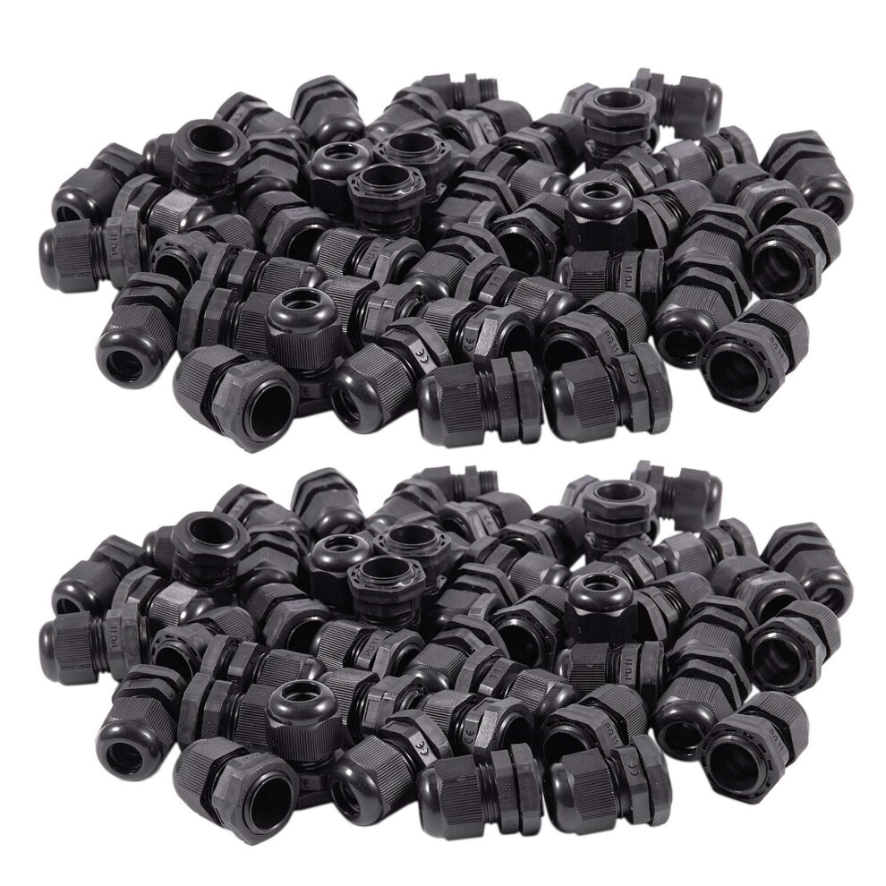 50 X Plastic Waterproof Connector Pg11 5-10Mm Diameter Cable Gland 4712071157793