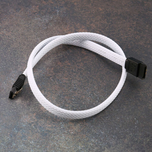 50CM SATA 3.0 III SATA3 7pin Data Cable 6Gb/s SSD Cables(White) 2