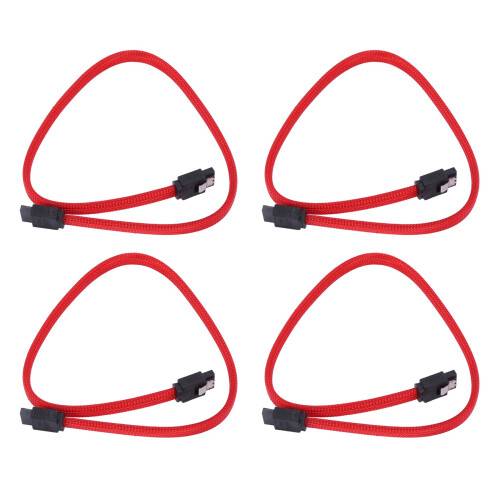 50CM SATA 3.0 III SATA3 7pin Data Cable 6Gb/s SSD Cables(Red)