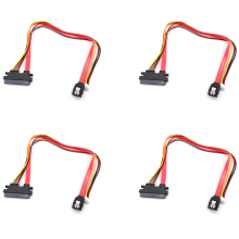 4X Hard Drive Data Power Supply Integrated Cable Small 4Pin Female