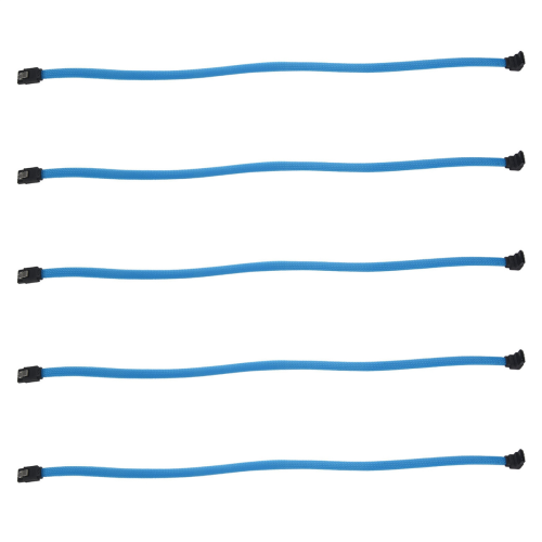 50CM SATA 3.0 III SATA3 7pin Data Cable 6Gb/s SSD Cables(Blue)