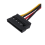 Adapter-Konverterkabel SATA-Strombuchse auf Molex-Stecker, 6 Zoll 6