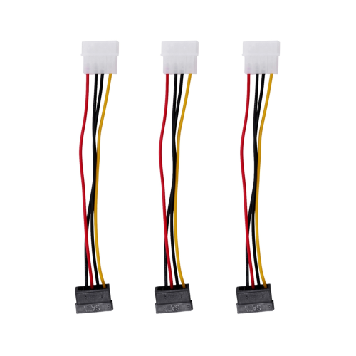 Adapter-Konverterkabel SATA-Strombuchse auf Molex-Stecker, 6 Zoll