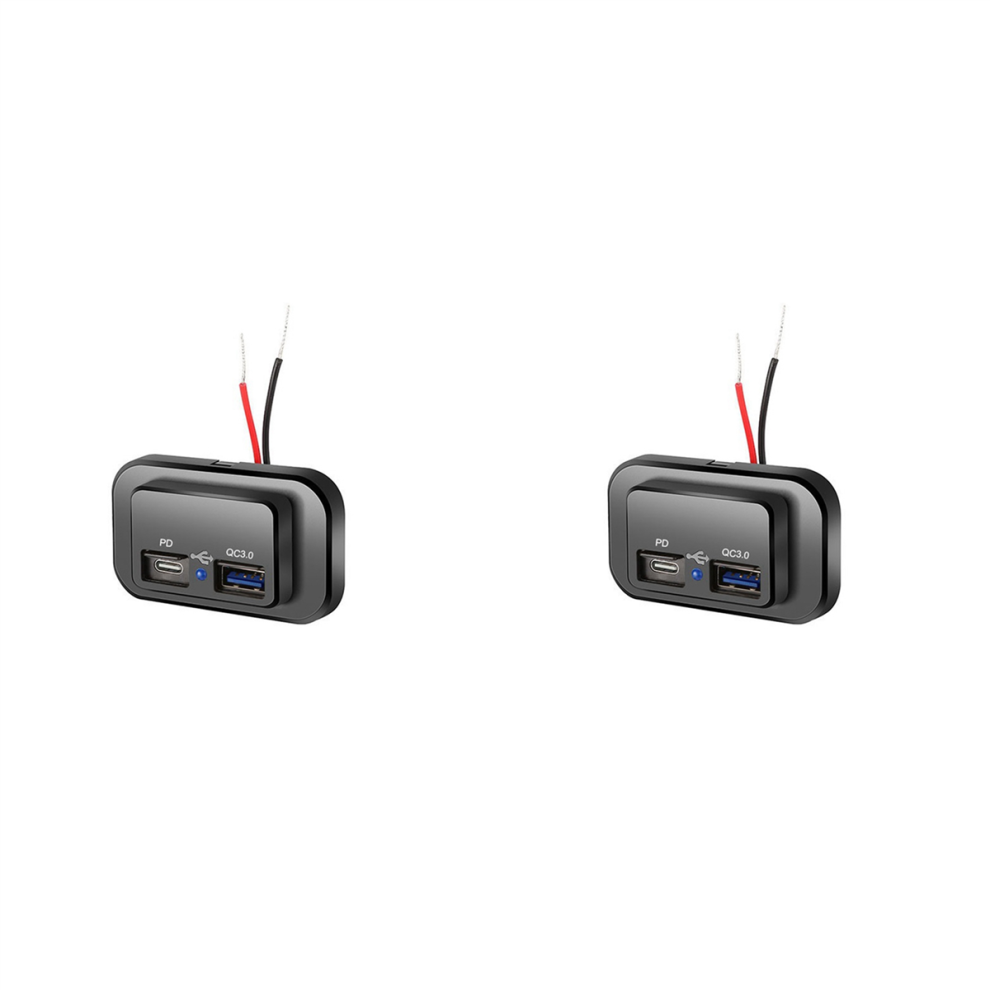 Usb+Pd Car Charger Socket 12V/24V Usb Charging Splitter Power-Adapter 4712071155669