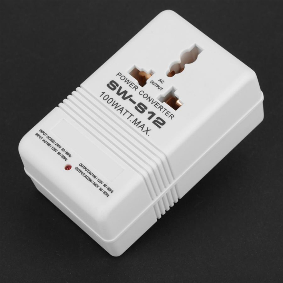 Sw-S12 100W Voltage Transformer Travel Dual Channel Power Converter 4712071160601