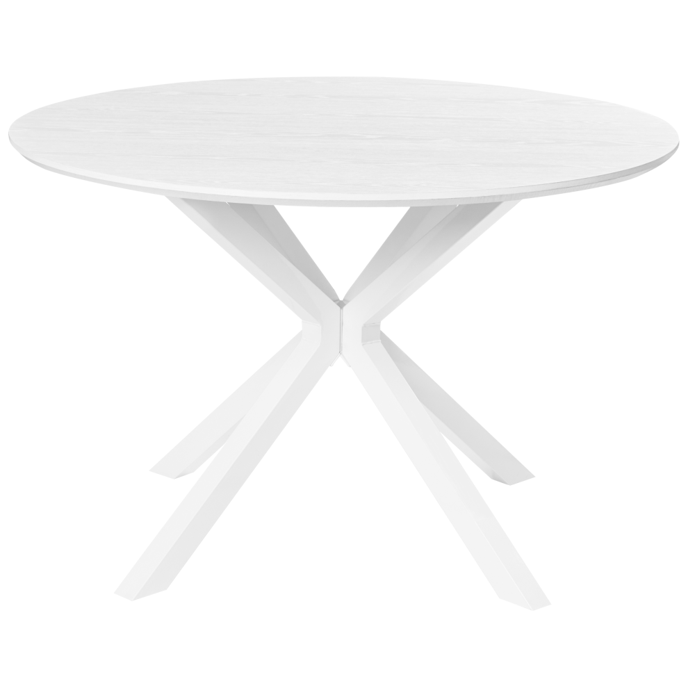 Dining Table FITZROY White 120 cm 120 cm