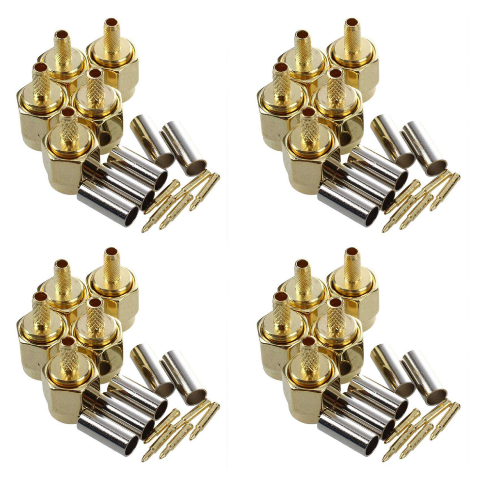 5Pcs Sma Male Plug Straight Crimp Rg316 Rg174 Adapter Connector 4712071158714