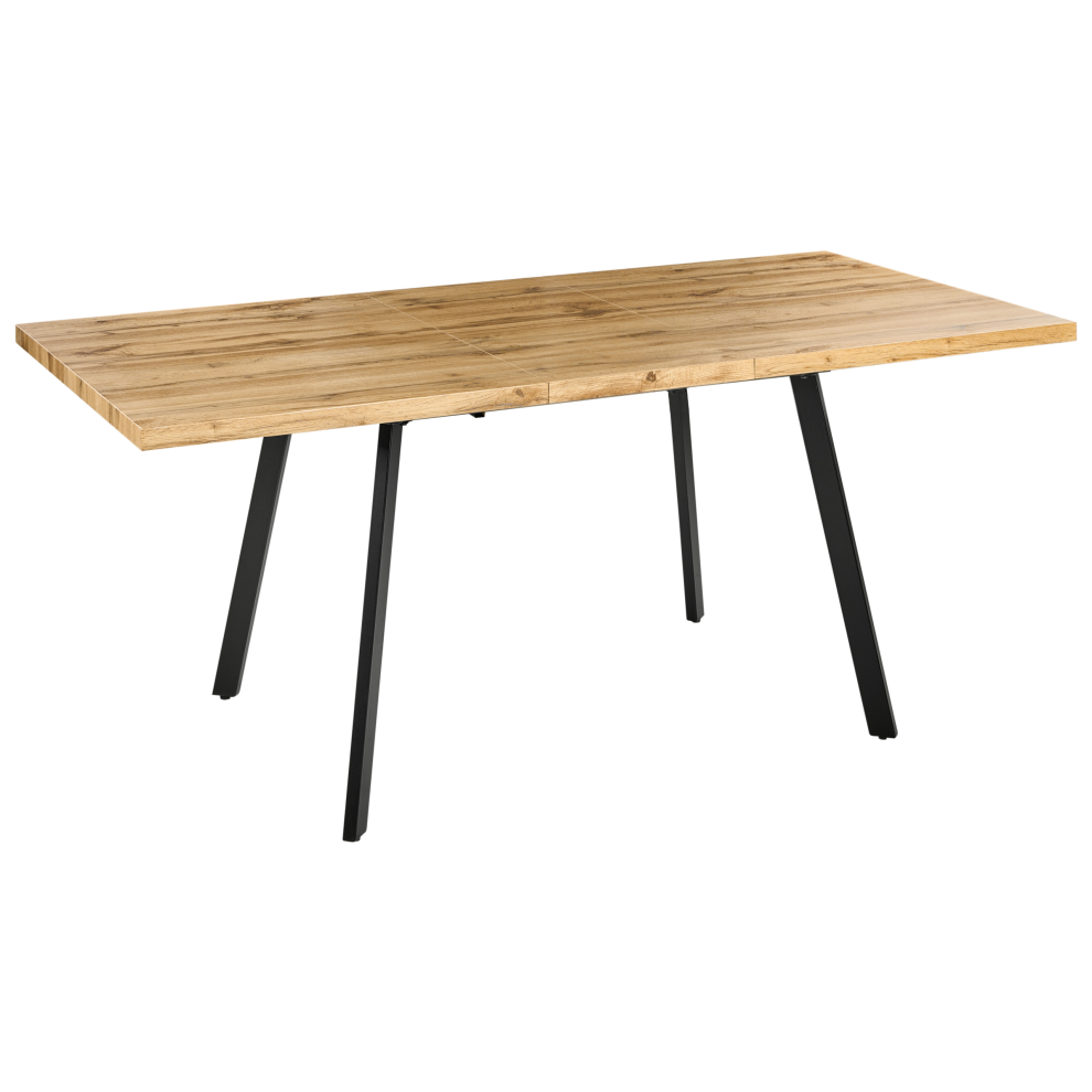 Extending Dining Table HARLOW Brown 140/180 cm 90 cm