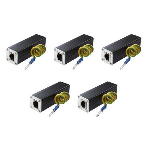 RJ45 Plug Ethernet Network Surge Protector Thunder Arrester 100MHz