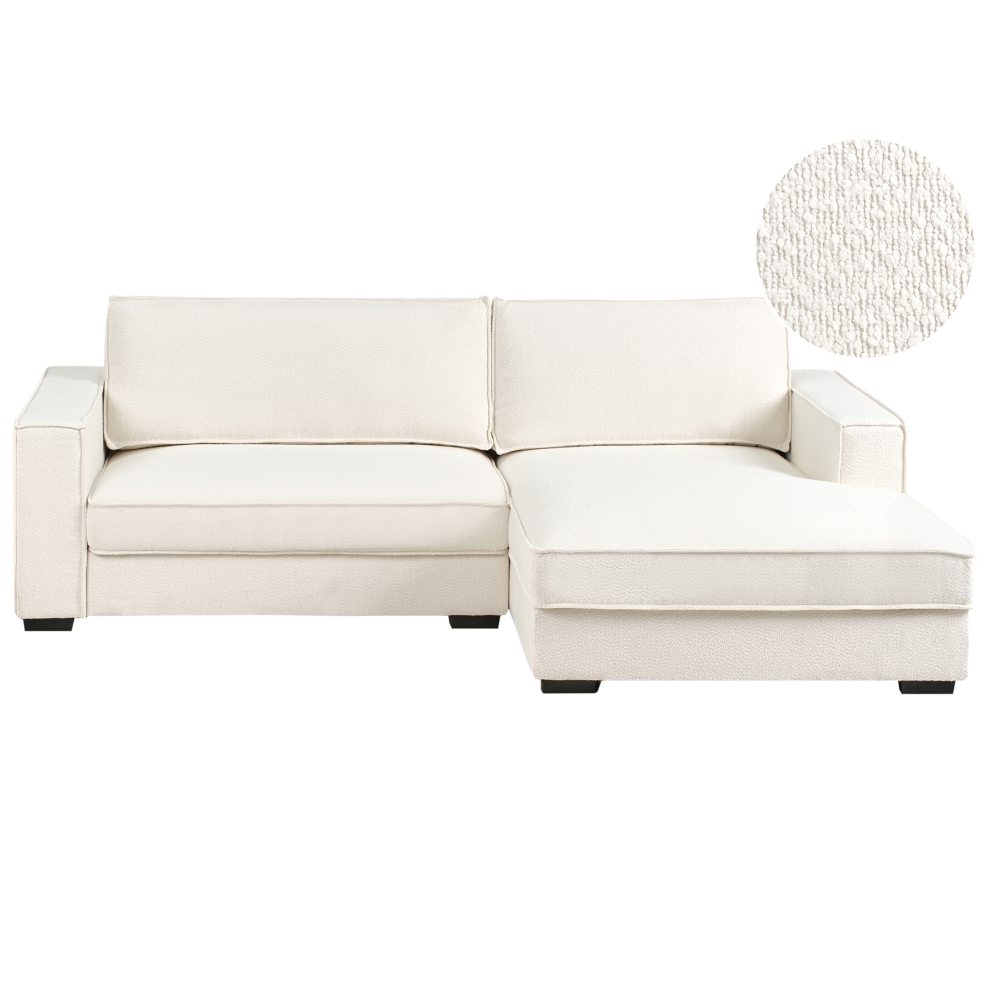 Corner Sofa RENDERS Boucle Off-White Left Hand