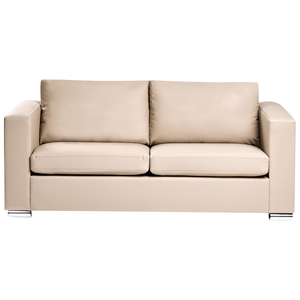 Sofa 3 Seater HELSINKI Leather Beige