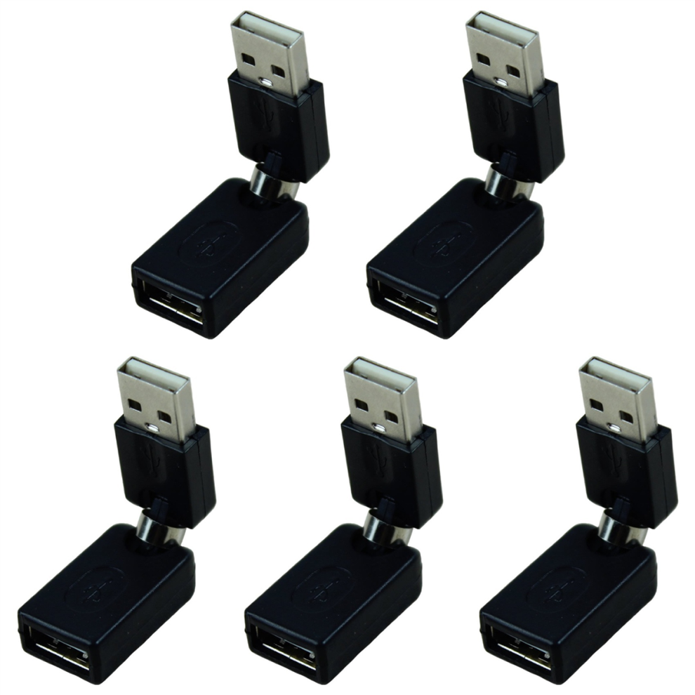 Usb2.0 360Degree Rotation Extension Adapter(Black) Black 4712071161417