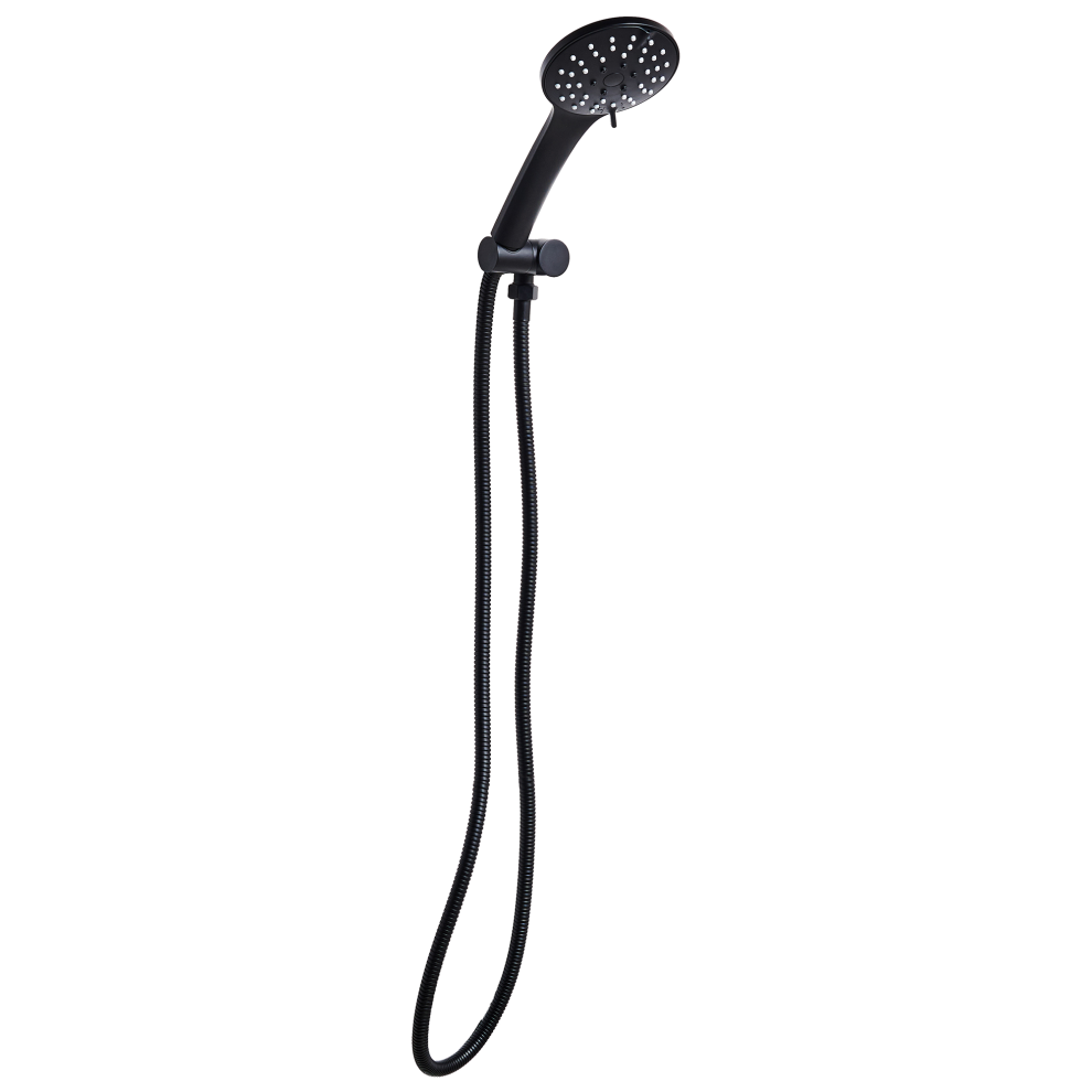 Shower Head and Hose Kit CHURUN 4-function Black