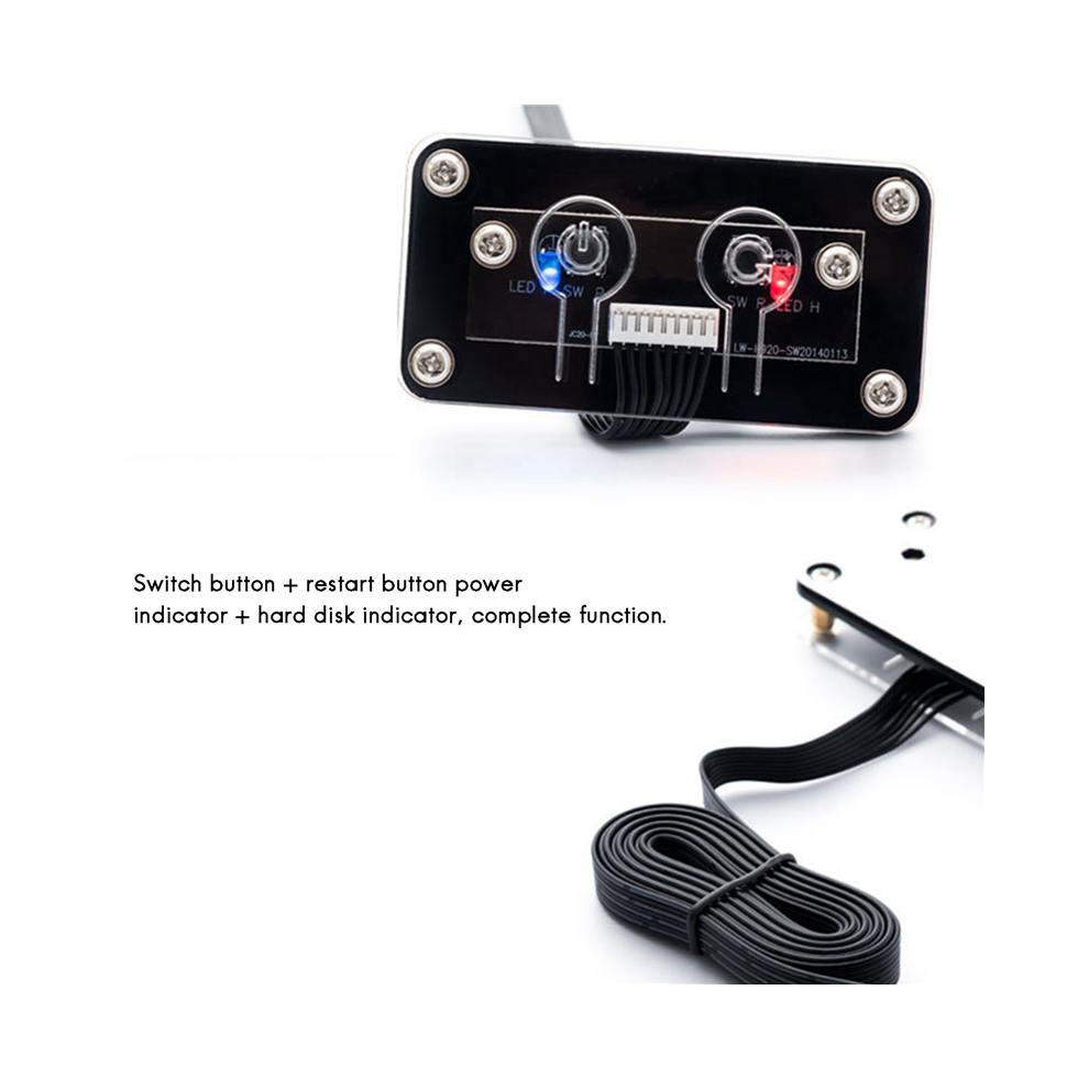 Desktop Computer External Power Switch Power Button+Restart Button