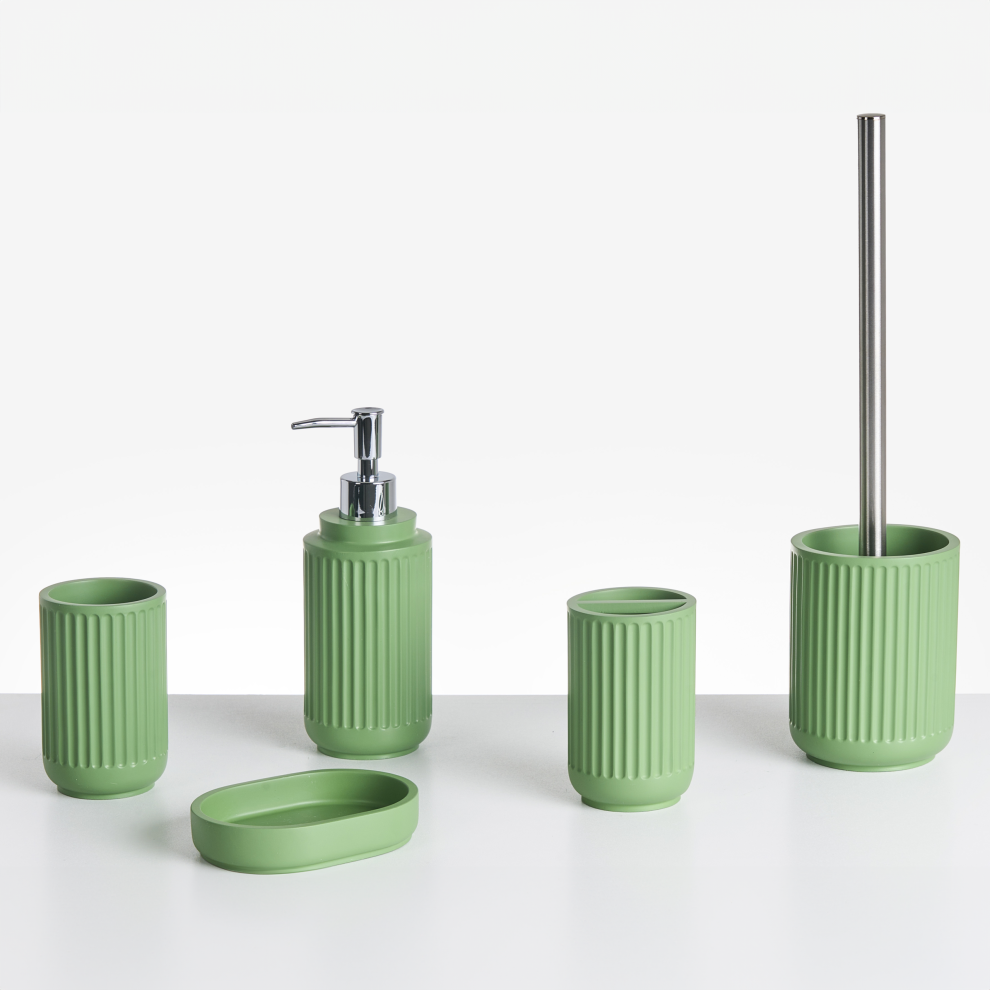 5-Piece Bathroom Accessories Set HUARMEY Green