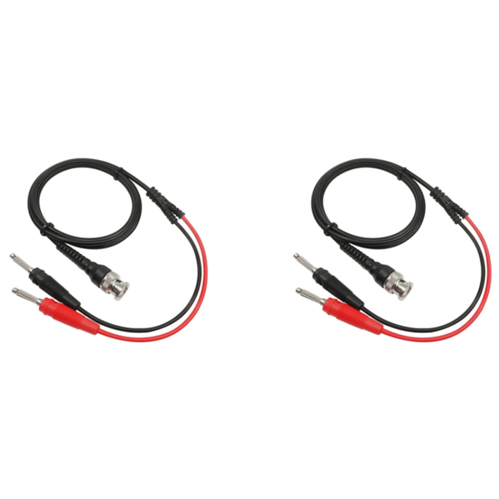 P1009 Bnc To Dual 4Mm Stackable Banana Plug Test Lead Probe Bnc Cable 4712071130222