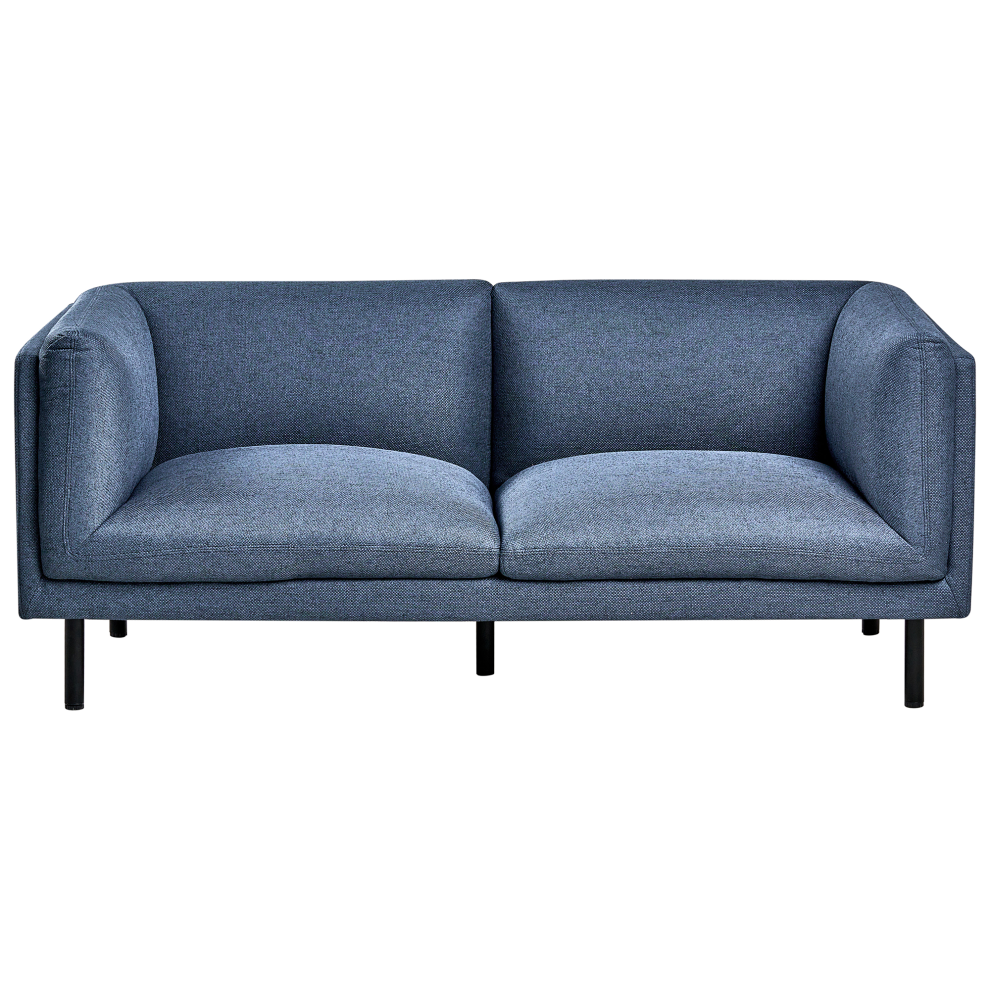Sofa 2 Seater VORGOD Fabric Dark Blue