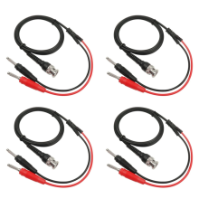 P1009 BNC To Dual 4MM Stackable Banana Plug Test Lead Probe BNC Cable