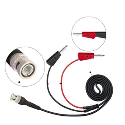 P1009 BNC To Dual 4MM Stackable Banana Plug Test Lead Probe BNC Cable 2