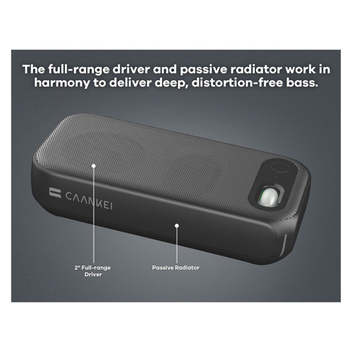 CAANKEI USB-C Speaker, 2- Way Compact Stereo Speaker, Call Controls 2