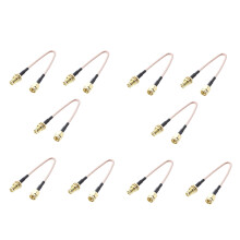 SMA Buchse auf SMA Male F/M Antenne Verbindungskabel Schwarz+Gold
