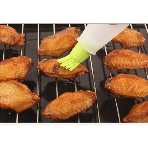 4PCS Silicone Oil Brush Bottle BBQ Basting Brush Cooking Baking Kitchen Tool 2