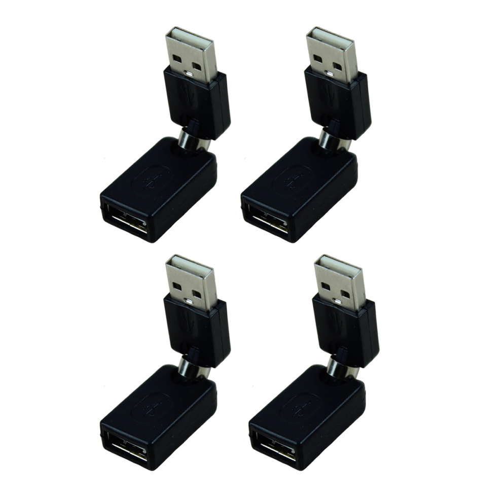 Usb2.0 360Degree Rotation Extension Adapter(Black) Black 4712071133841