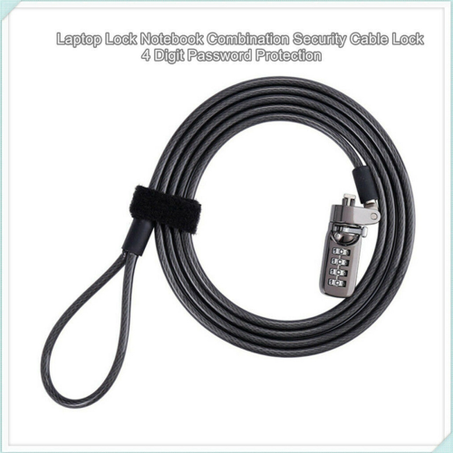 Security Anti-Theft Combination Laptop Notebook 4 Digit Password Lock 1