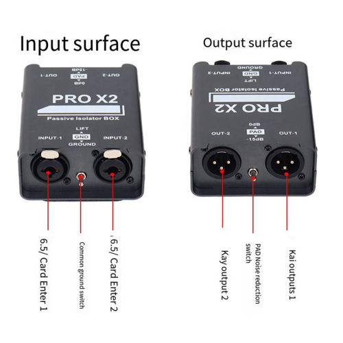 New 2-Way Audio Isolator, XLR 6.5, Permalloy Isolator 1