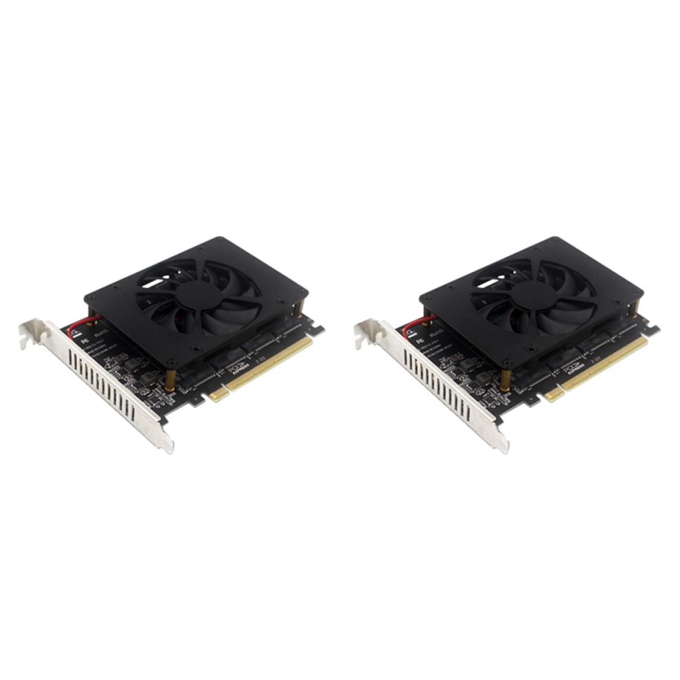 Pciex16 Nvme M2 Mkey Ssd Array Expansion Adapter Card 4712071130925
