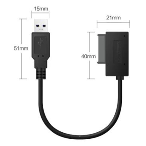 Cavo adattatore USB PC 6+7P CD DVD Rom 13 pin per laptop notebook 1