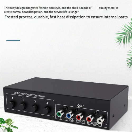 4x1 Component Video Signal Switcher YPbPr YCbCr 2
