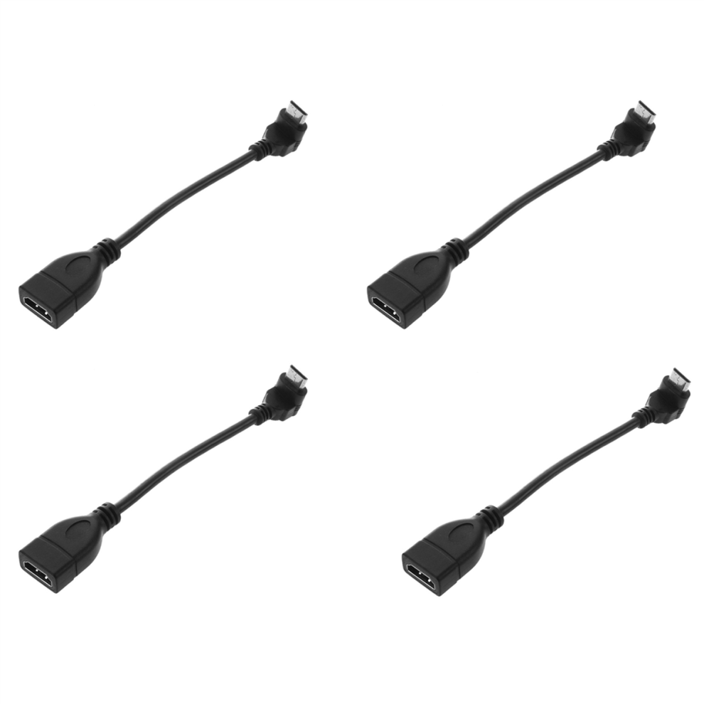 Mini-Stecker Auf Buchse 90 Degree Konverter-Adapter 1080P Gold/Black 4712071137221