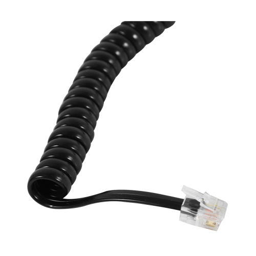 Telephone Cord Detangler, 2 Pack Black 1.1 Ft Coiled 2 Pack Black 1