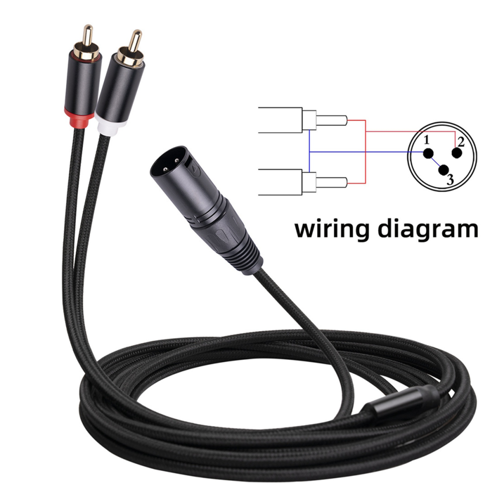 Photos - Cable (video, audio, USB) Stereo Audio Cable Amplifier Mixing Plug AV Cable 1M