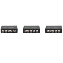 Segnale 1 in 4 Out AHD/CVI/TVI Video Splitter HD Telecamera coassiale, Nero
