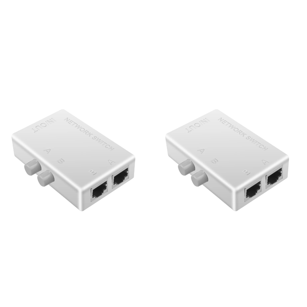 Rj45 Network Switch 2 Port Lan Ethernet Network Box Switcher Rj45 4712071137627