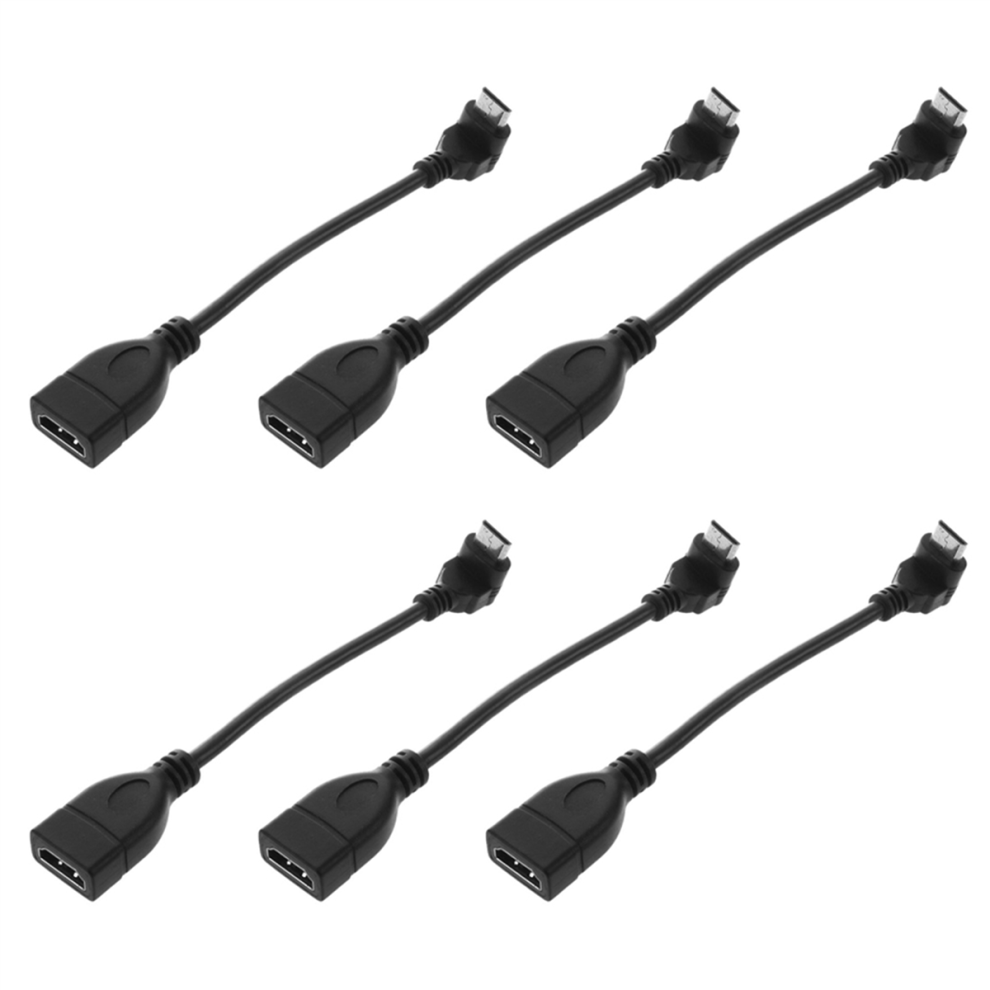 Mini-Stecker Auf Buchse 90 Degree Konverter-Adapter 1080P Gold/Black 4712071137214