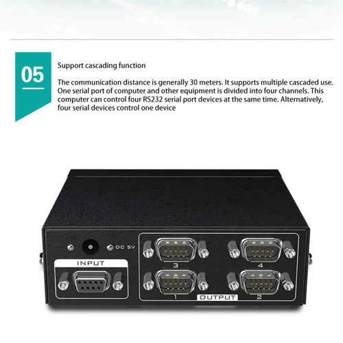 MT-RS104 Active Serial RS232 Splitter Bi-Direction Switcher -EU Plug 2